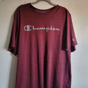 2XL Champion Men's Burgundy Short Sleeve Tee